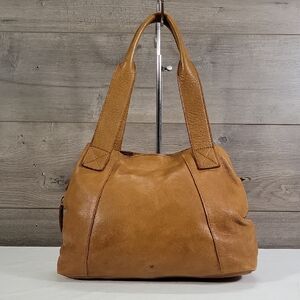 Vilenca Holland Anthropologie Brown Leather Tote Shoulder Bag Purse